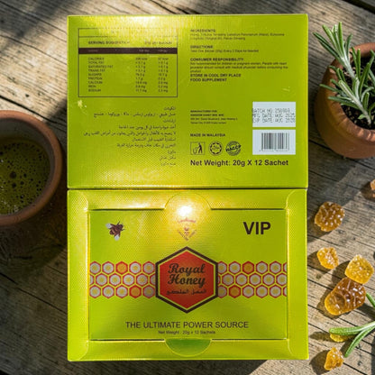 Mix Box - (7) Premium Gold Honey 20 grams and (14) Premium Black Honey 10 grams